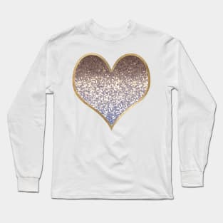 Heart - golden bleu gradient Long Sleeve T-Shirt